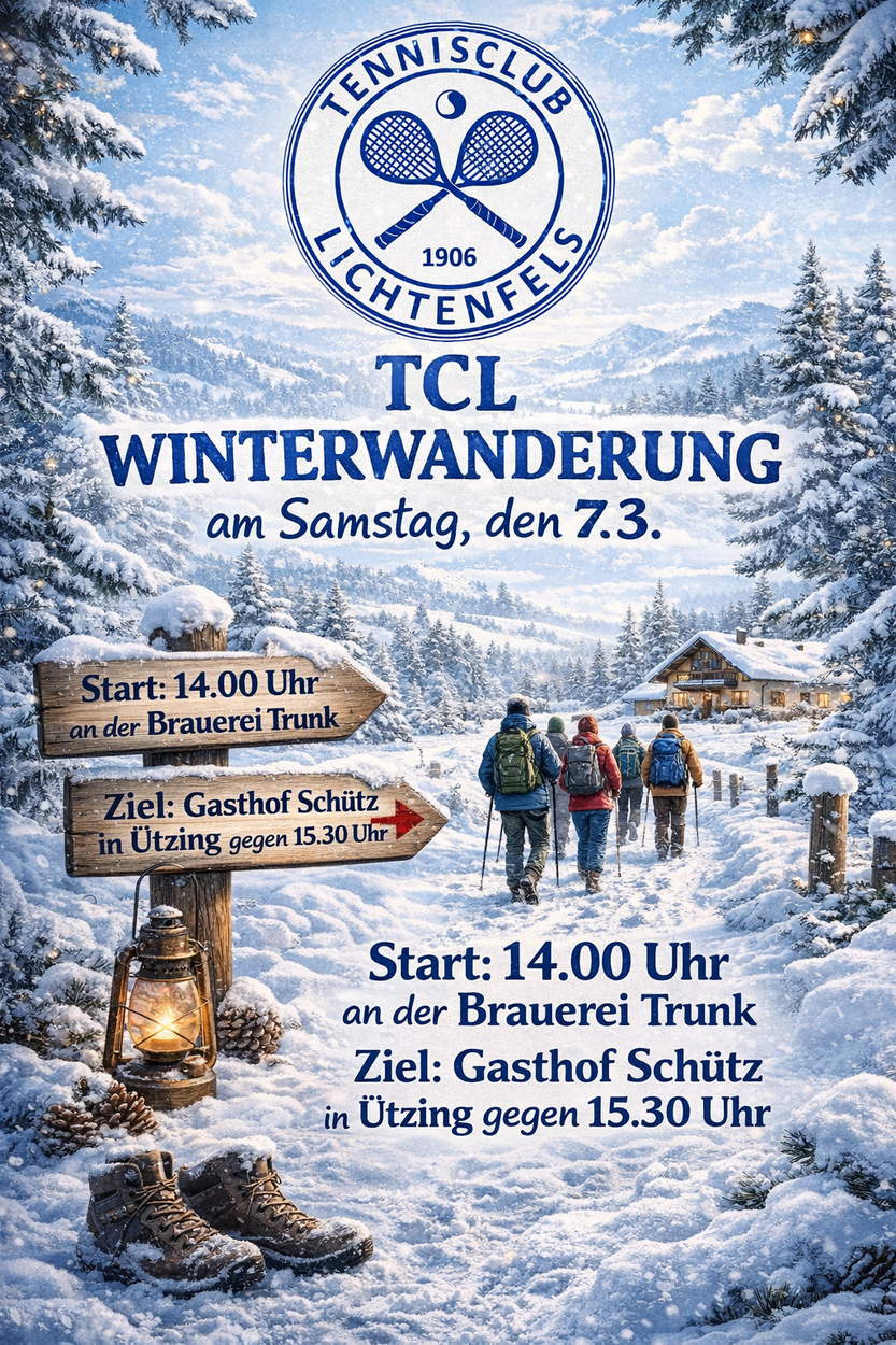 Winterwanderung am 7.3. ab 14 Uhr